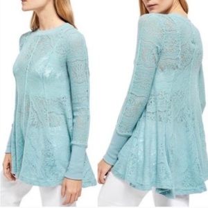 Free People Astral Sea Coffee in the Morning Tunic